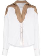 Johanna Ortiz Maple Contrast Collar Cotton Blend Shirt - Unavailable