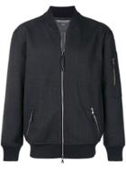 John Varvatos Textured Bomber Jacket - Blue