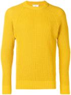 Ami Alexandre Mattiussi Textured Crewneck Sweater - Yellow & Orange