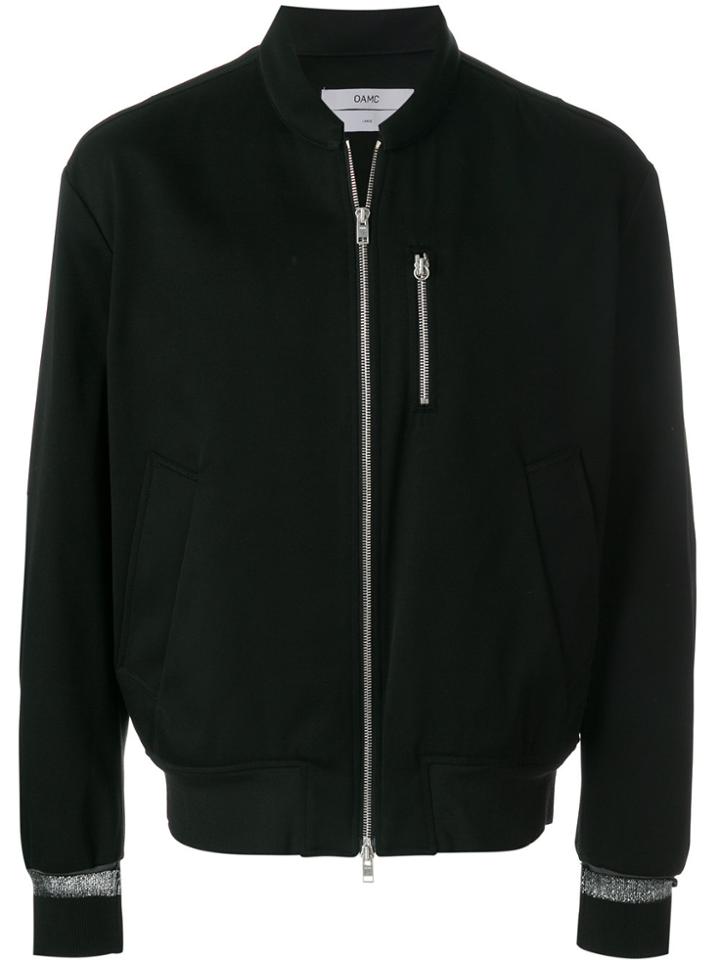 Oamc Zip Pocket Bomber Jacket - Black