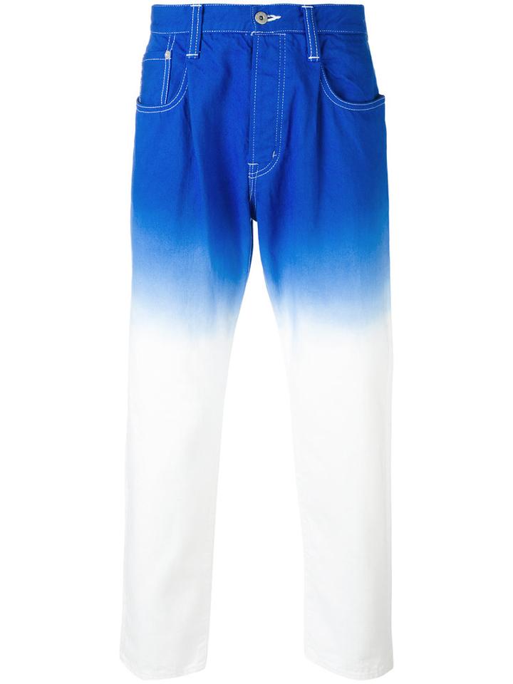 Ganryu Comme Des Garcons - Ombré Denim Jeans - Men - Cotton - S, Blue, Cotton