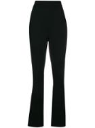 David Koma High Waisted Slim-fit Trousers - Black