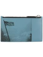 Calvin Klein 205w39nyc American Flag Print Wallet - Blue