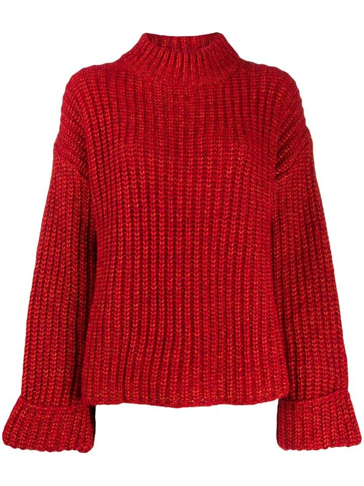 Essentiel Antwerp Oversized Trial Jumper - Red