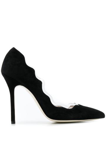 Francesca Bellavita Wavy Trim Pumps - Black