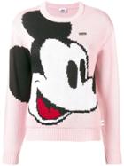 Gcds Mickey Mouse Knit Sweater - Pink & Purple