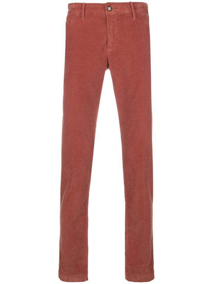 Jacob Cohen Bobby Corduroy Straight-leg Trousers - Brown