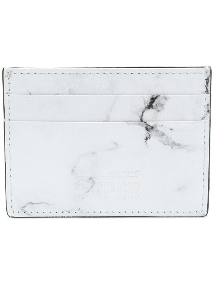 Vision Of Super Marble Cardholder - White