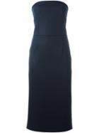 Erika Cavallini Strapless Dress, Women's, Size: 40, Blue, Polyamide/polyester/acetate/virgin Wool