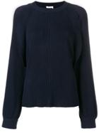 Chloé Loose Fit Ribbed Sweater - Blue