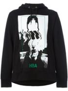 Hood By Air Abstract Print Hoodie, Men's, Size: Small, Black, Cotton