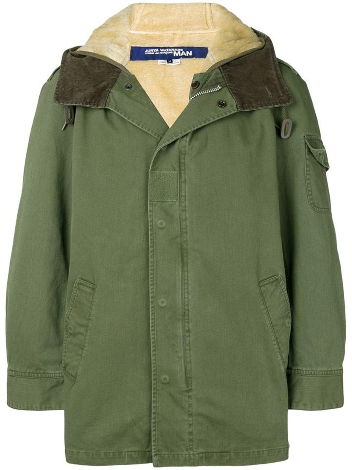 Junya Watanabe Man Hooded Casual Coat - Green