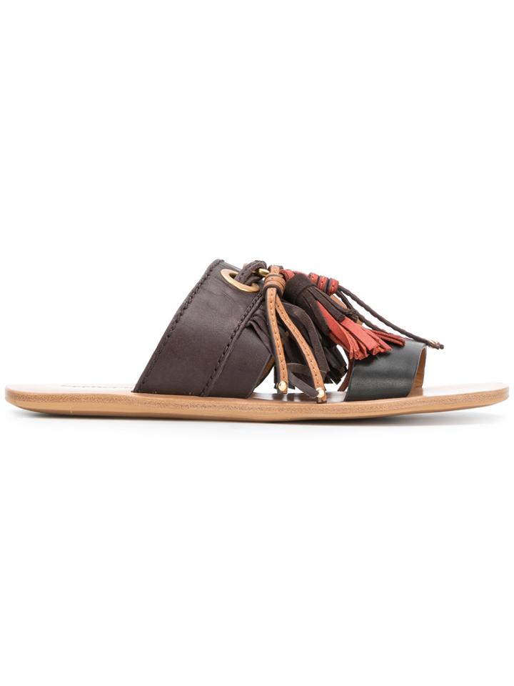 See By Chloé Tassel Sandals - Brown