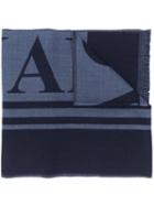 Canada Goose Printed Logo Scarf - Blue