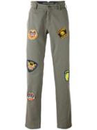 History Repeats - Military Patch Trousers - Men - Cotton - 52, Green, Cotton