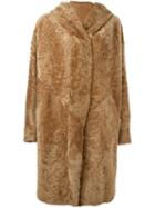 Sylvie Schimmel 'cleveland' Coat, Women's, Size: 40, Nude/neutrals, Sheep Skin/shearling