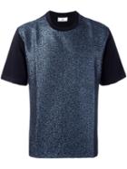 Ami Alexandre Mattiussi Chest Pocket T-shirt, Men's, Size: Small, Blue, Cotton/polyester/metallized Polyester