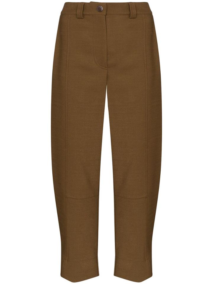 See By Chloé Sbc Twll Trs Wd Lg W Ankle Snp - Brown