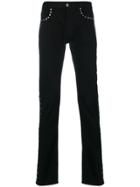 Versace Studded Slim Fit Jeans - Black
