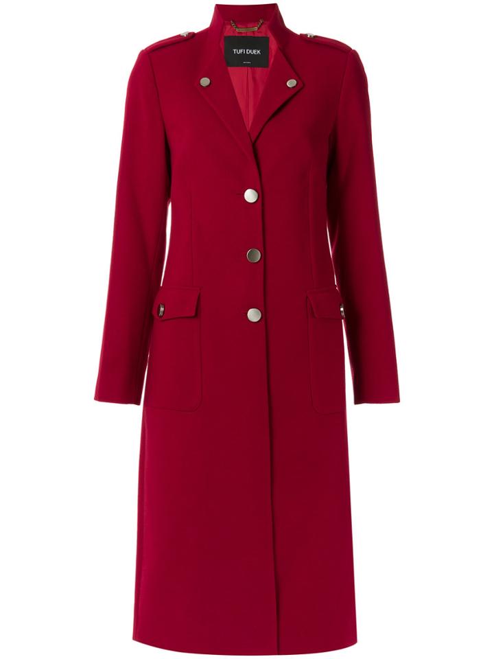 Tufi Duek Military Coat - Red