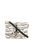 Jw Anderson Snake Effect Cross Body Bag - White