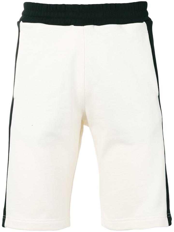 Msgm - Side Stripes Sweatshorts - Men - Cotton - M, Black, Cotton