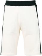 Msgm - Side Stripes Sweatshorts - Men - Cotton - M, Black, Cotton