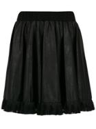 À La Garçonne Fringed Flared Skirt - Black