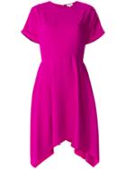 Kenzo Short-sleeved Floaty Dress - Pink & Purple
