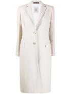 Eleventy Tailored Single-breasted Coat - Neutrals