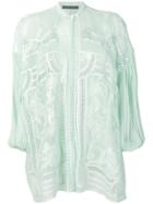 Alberta Ferretti Embroidered Blouse - Green