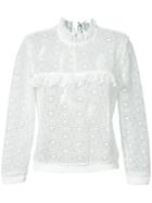 Anine Bing - Lace Sweatshirt - Women - Polyester - M, Women's, White, Polyester