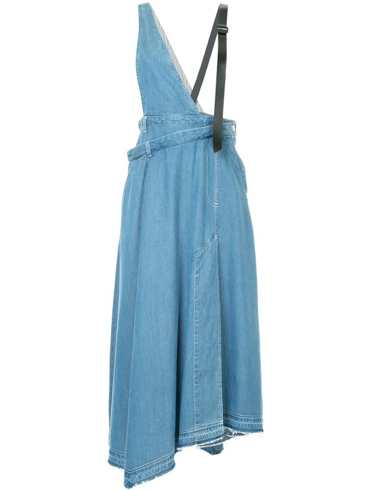Aula Asymmetric Designer Skirt - Blue