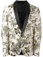 Christian Pellizzari Floral Pattern Blazer, Men's, Size: 48, Acetate/cotton/polyester/viscose
