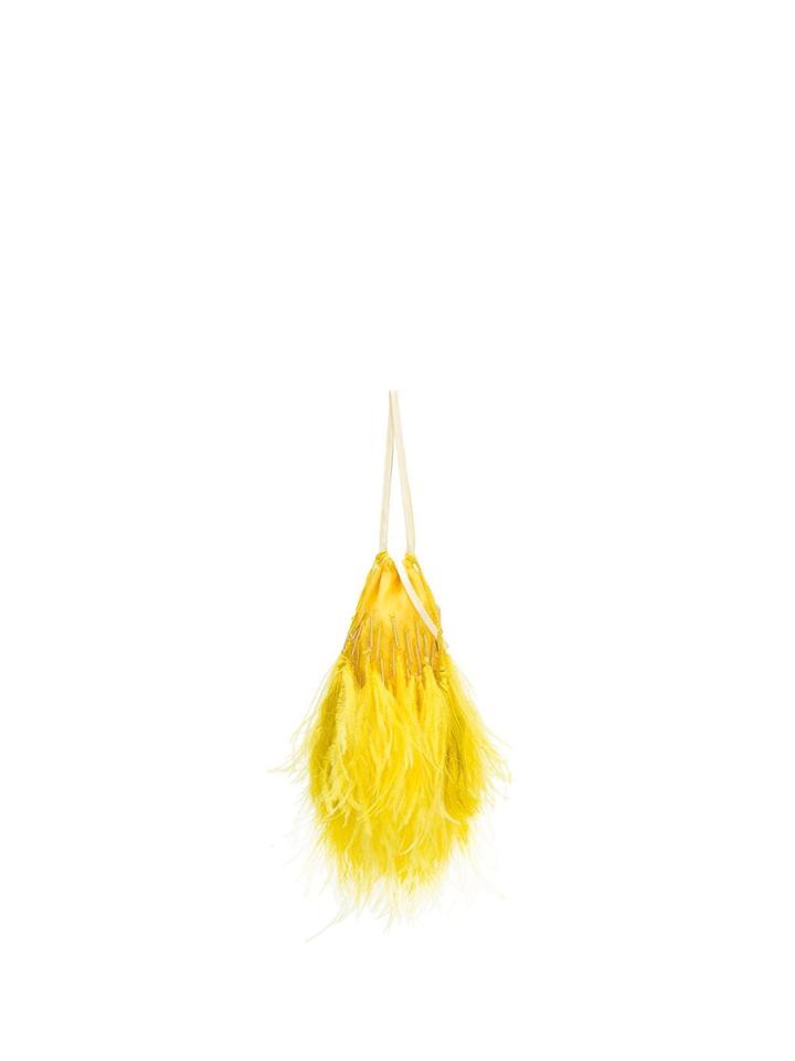 Attico Drawstring Handbag - Yellow