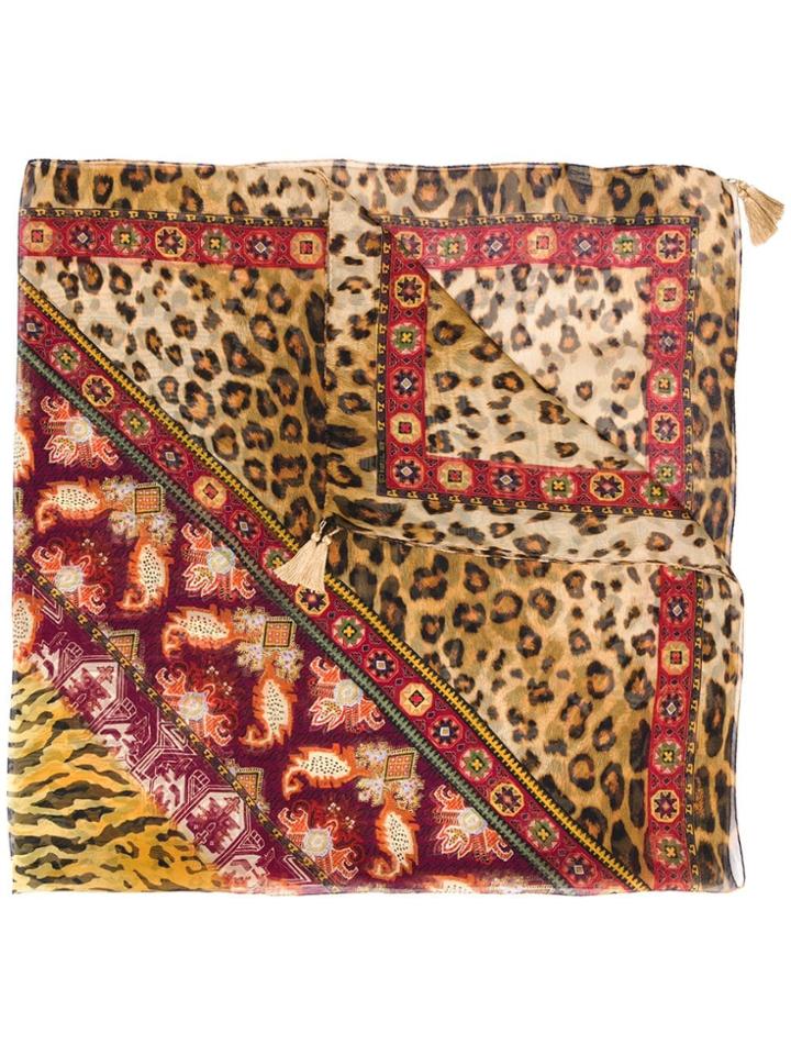 Etro Mix Print Scarf - Red