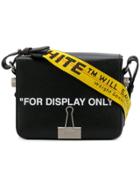 Off-white For Display Only Binder Clip Bag - Black