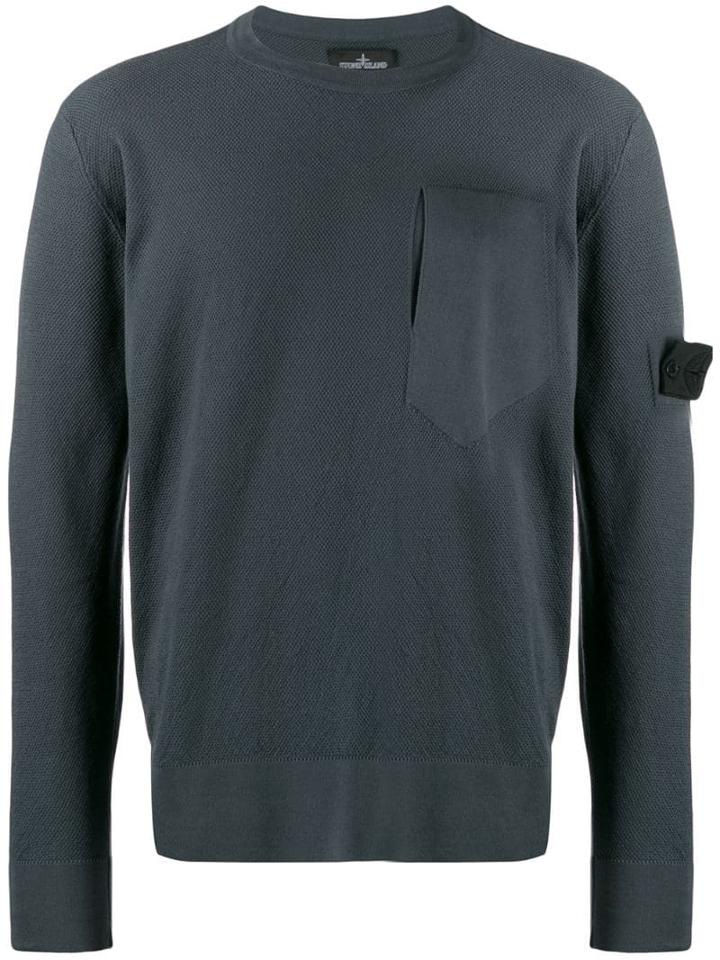 Stone Island Shadow Project Slit Pocket Sweater - Blue
