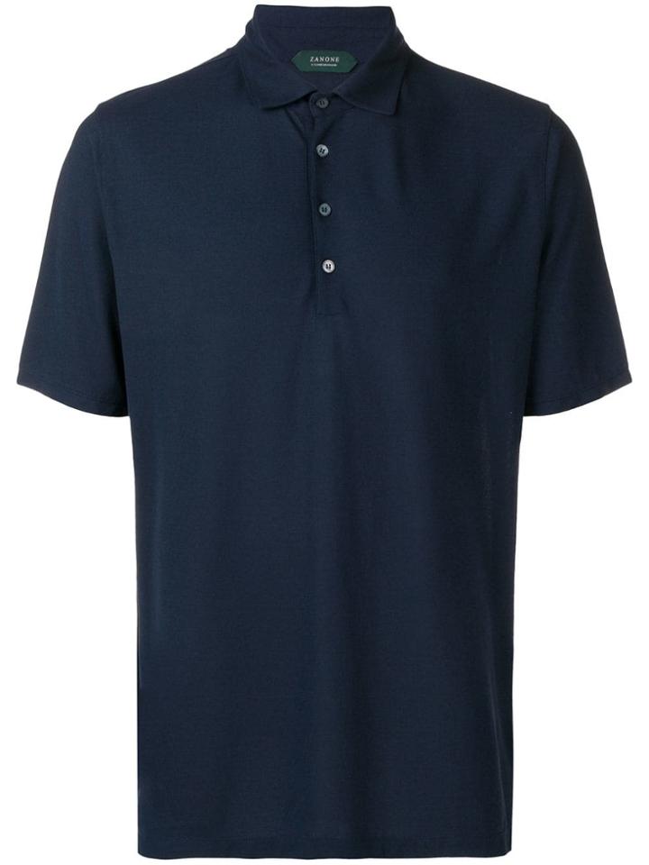 Zanone Straight-fit Polo Shirt - Blue