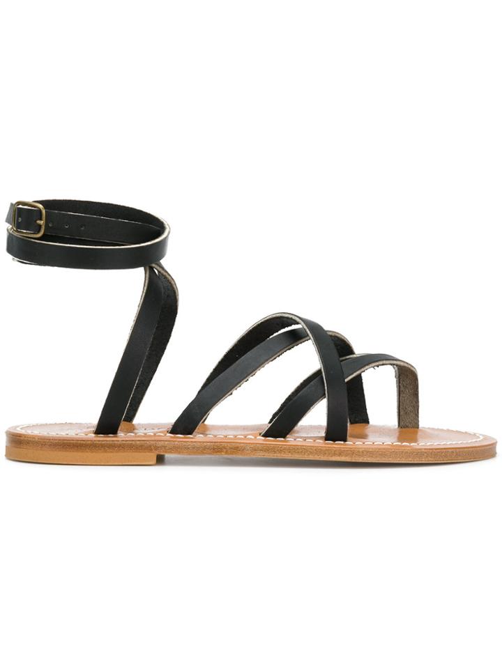 K. Jacques Zenobie Sandals - Black
