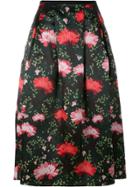 Erdem Carnation Print Midi Skirt - Multicolour