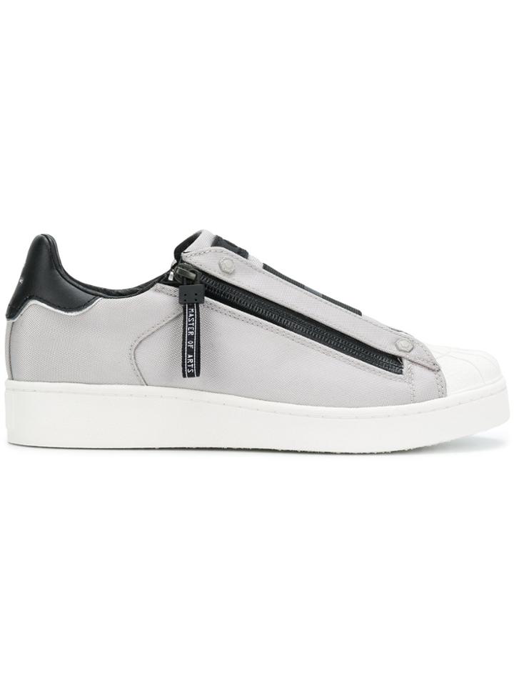Moa Master Of Arts Low Top Zip Sneakers - Grey
