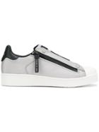 Moa Master Of Arts Low Top Zip Sneakers - Grey