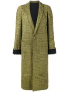 Haider Ackermann Houndstooth Overcoat, Women's, Size: 38, Black, Cotton/rayon/alpaca/virgin Wool