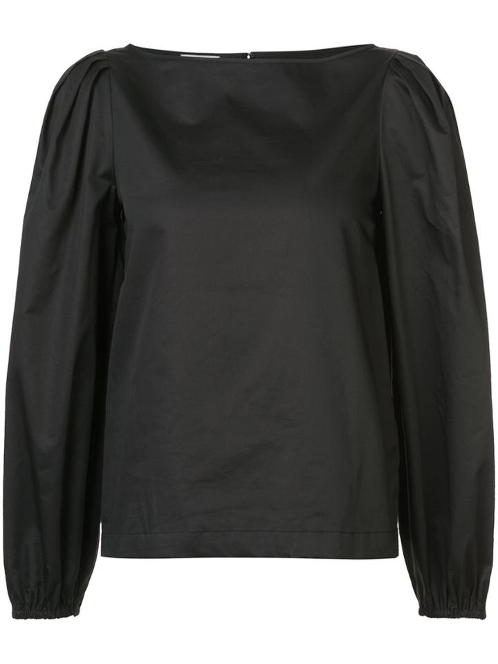 Co Puff Sleeves Blouse - Black