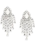 Alessandra Rich Large Drop Earrings - Silver