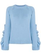 Red Valentino Distressed Detail Sweater - Blue
