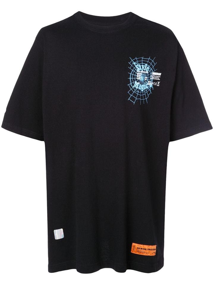 Heron Preston Style Magic Print T-shirt - Black