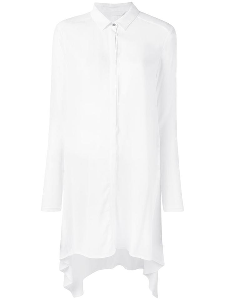 Demoo Parkchoonmoo Long Shirt, Women's, Size: 42, White, Rayon/polyester