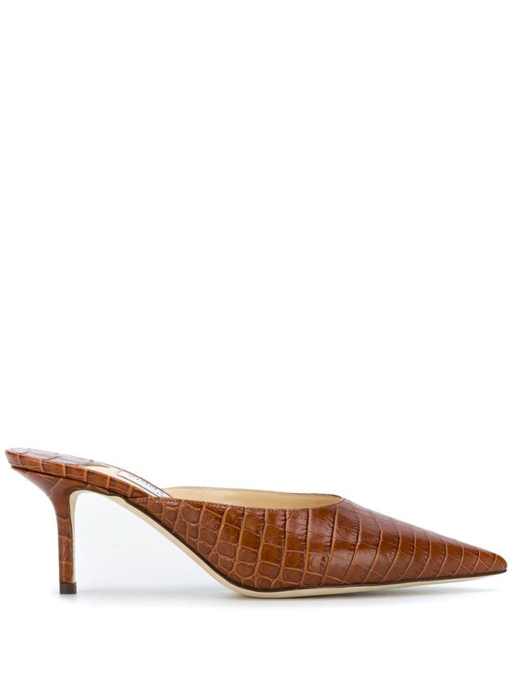 Jimmy Choo Rav 65 Mules - Brown